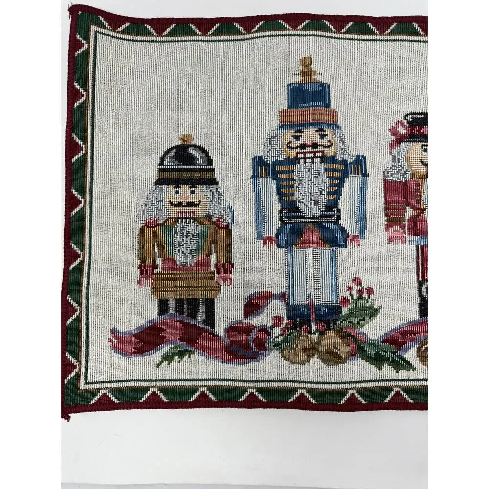 Nutcracker Christmas Placemat Vintage Style 16.5 x 13 Made in USA Holiday Decor